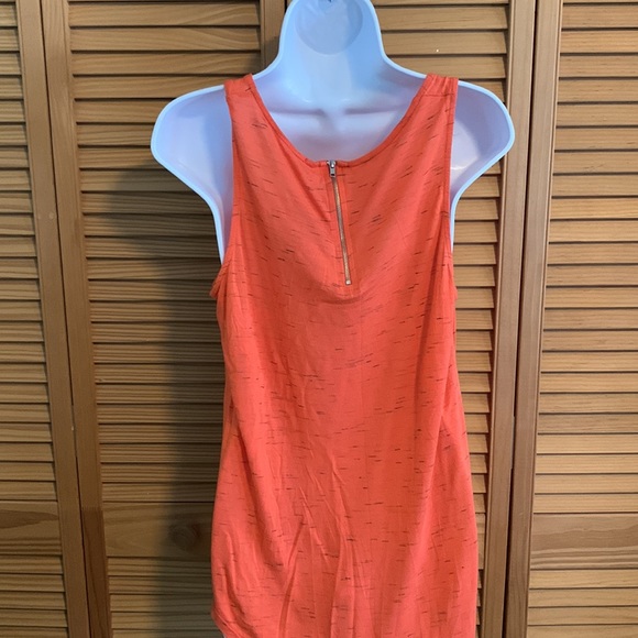 Orange tank top with zipper back - Picture 3 of 6